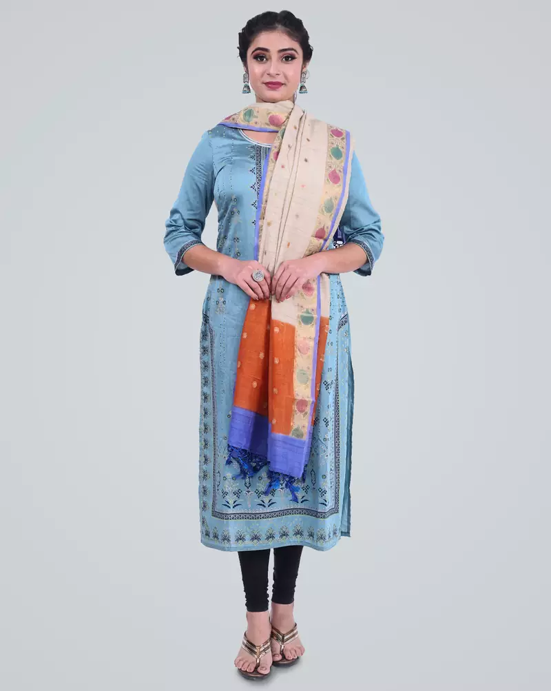 Banarasi Pure Munga Silk Meena Dupatta