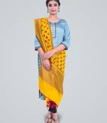 Banarasi Cotton Silk Meena Boota Dupatta