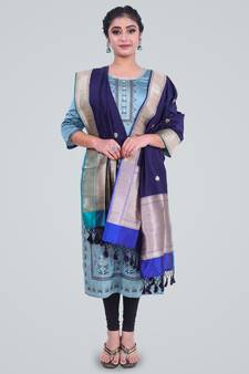Banarasi Pure Kataan Silk Handwoven Dupatta