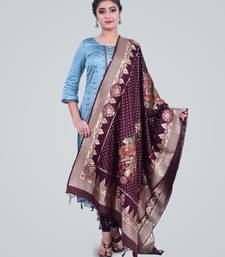 Banarasi Kataan Silk Meena Dupatta