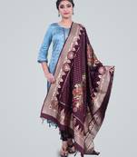 Banarasi Kataan Silk Meena Dupatta