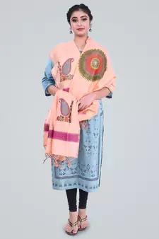 Banarasi Pure Munga silk Khaddi Meena Dupatta