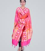 Banarasi Pure kataan Silk Handloom Meena Dupatta