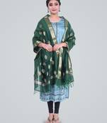Banarasi Pure Chanderi Silk Zari Dupatta