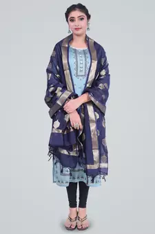 Banarasi Pure Chanderi Silk Zari Dupatta