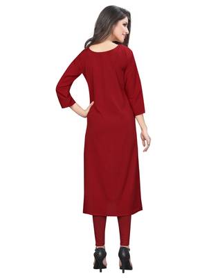 Women Multicoloured Digital printed Crepe Knee long kurtas-kurtis 2
