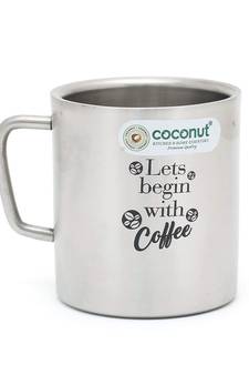Coconut Stainless Steel Double Walled Josh Matt Coffee Mug -Capacity - 300ML - 1 Unit