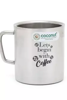 Coconut Stainless Steel Double Walled Josh Matt Coffee Mug -Capacity - 300ML - 1 Unit
