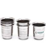Coconut Stainless Steel Max Glass/Coffee & Tea Mini Glass -75 Ml Set of 6Pc