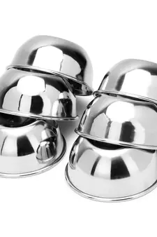 Coconut Stainless Steel Cute  Bowl/Vati/Katori- C31 - Set of 6- Capacity Each Bowl 200ML