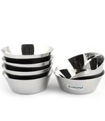 Coconut Stainless Steel Alaska Bowl/Mixing & Serving Bowl/Katori Capasity -550 ML - Pack of 6