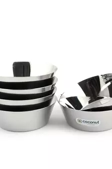 Coconut Stainless Steel Alaska Bowl/Mixing & Serving Bowl/Katori Capasity - 1600 ML - Pack of 6