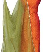 Pure Rawl Silk Orage Rani Zari Weave Unstitched Suit Set
