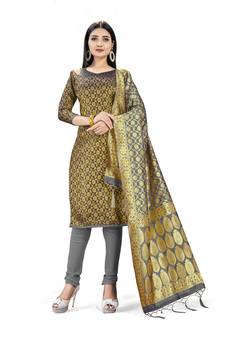 Black printed  Art Silk salwar