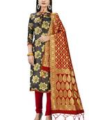 Black printed  Art Silk salwar