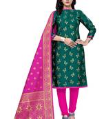 Green printed Art Silk salwar
