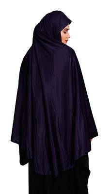 JSDC Women's Islamic Wear Plain Viscose Lycra Prayer Chaderi Hijab Scarf Makhna 5