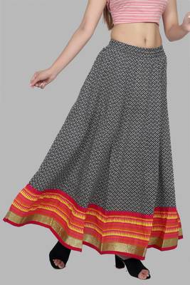 Black embroidered cotton skirts 3