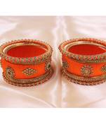 Orange bangles-and-bracelets