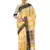 Yellow Plain Cotton Silk Saree With Blouse