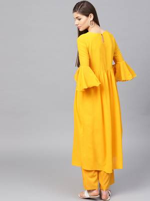 Beadwork Embroidered Georgette Kurta  3
