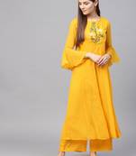 Beadwork Embroidered Georgette Kurta 