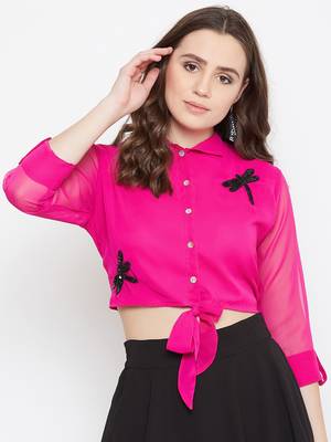 Hand Sequinned Crop Top 1