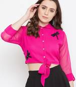 Hand Sequinned Crop Top