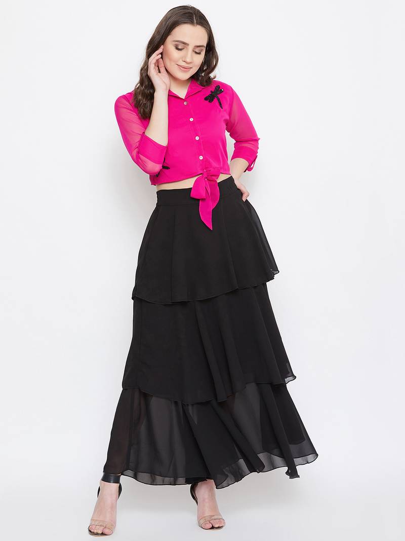 Hand Sequinned Crop Top