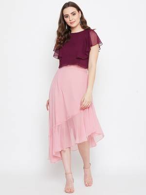 Solid Ruffled Crop Top 2