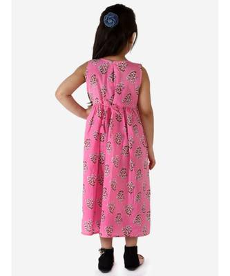 Zui Block Print With  Tassel Long Dress 2