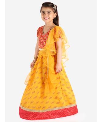 KID1 Sequin embroidered choli with silk lehenga and duppatt 1