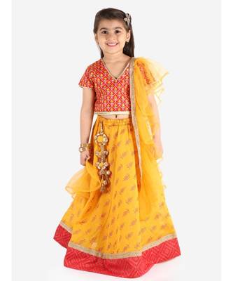 KID1 Sequin embroidered choli with silk lehenga and duppatt 3