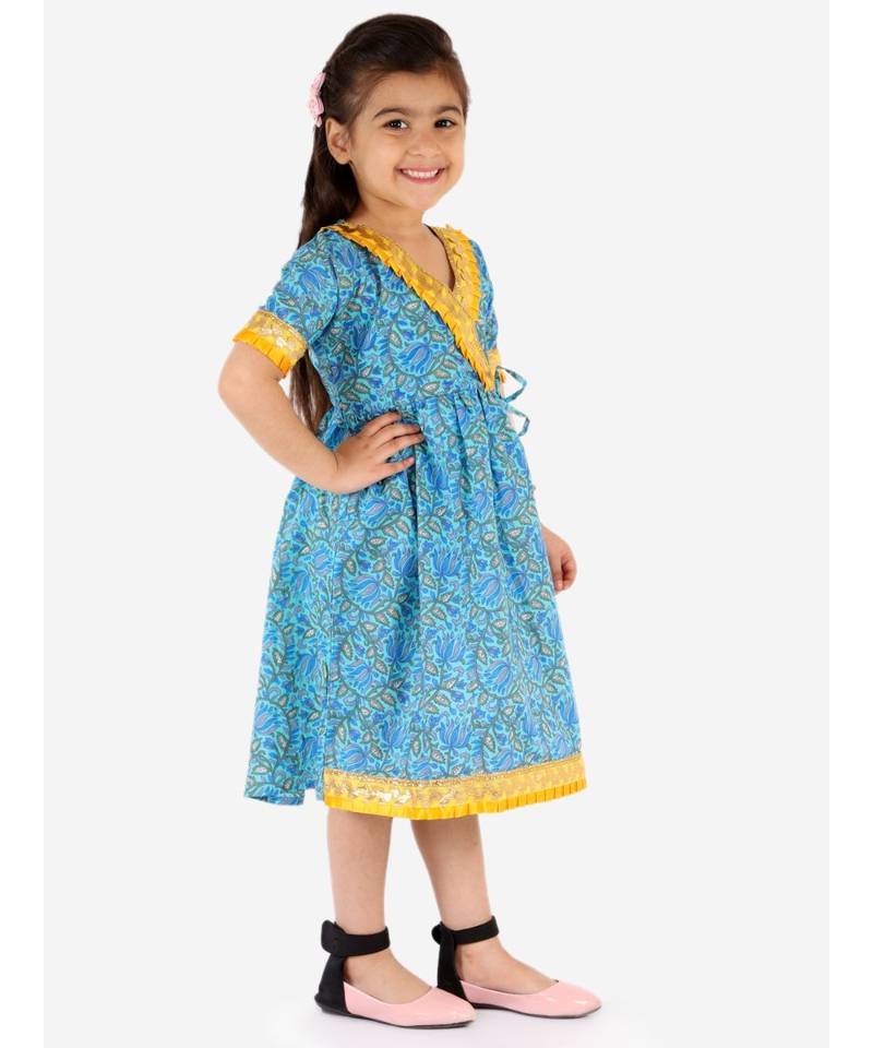 KID1 Fusion Gota lace long dress