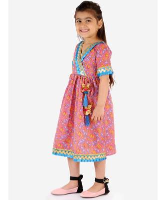 KID1 Fusion Gota lace long dress 1
