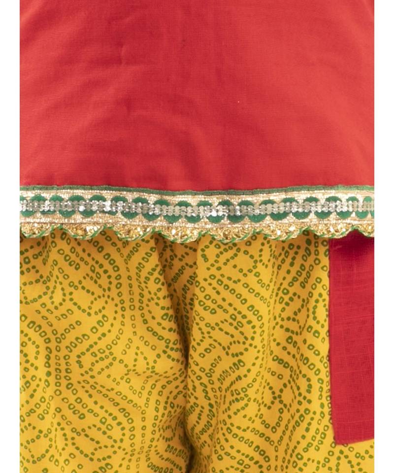 Kid1 Top Plazzo Set With Face Mask