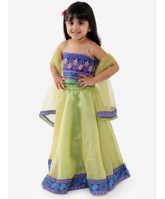 Kid1 Anya Choli With Organza Lehenga 1
