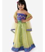Kid1 Anya Choli With Organza Lehenga