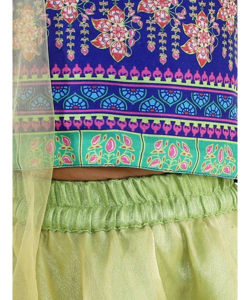 Kid1 Anya Choli With Organza Lehenga