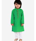 Kid1 Chevron Weave Handloom Kurta Pyjama