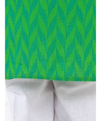 Kid1 Chevron Weave Handloom Kurta Pyjama 4