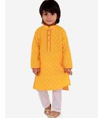 Kid1 Chevron Weave Handloom Kurta Pyjama