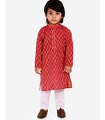Kid1 Chevron Weave Handloom Kurta Pyjama