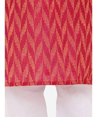 Kid1 Chevron Weave Handloom Kurta Pyjama 5