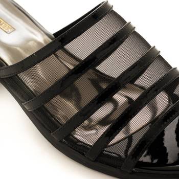 Black Transparent Block Heels For Women By Trends & Trades  5