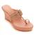 Pink Laser Cut Faux Leather Kolhapuri Wedges For Women By Trends & Trades 