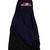 JSDC Women Casual Wear Islamic Plain Instant Hijab + Niqab Style Bubble Georgette Veil Scarf