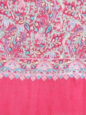 pink wool shawl 4