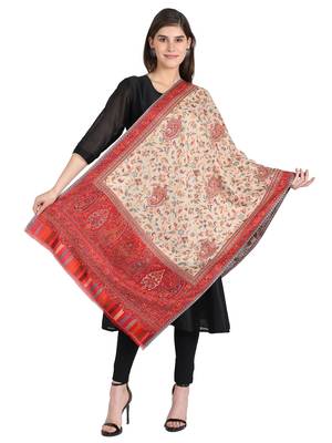 white wool shawl 1