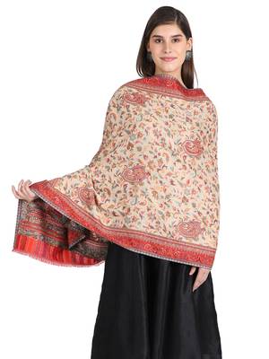 white wool shawl 2
